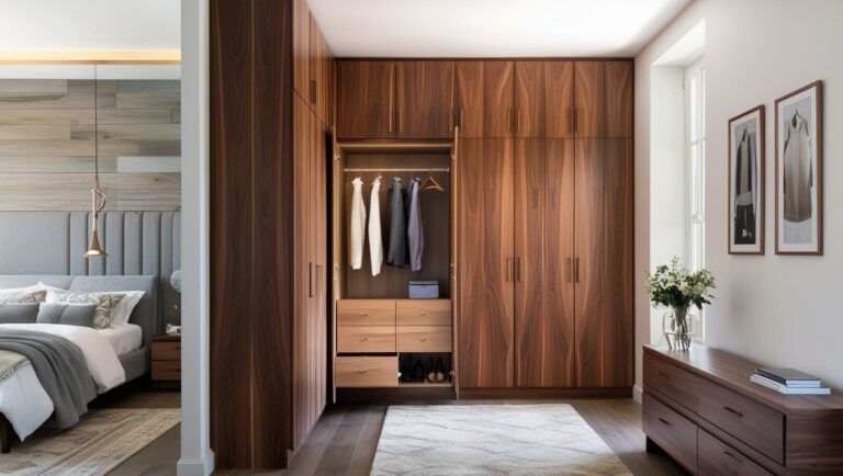 A Smart Ceiling-to-Floor Design of a Wooden Wardrobe