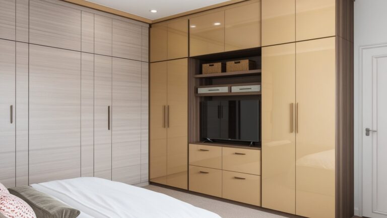 The Design of a Wardrobe With A TV Unit