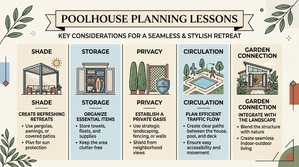 Modern poolhouse design lessons from historic Atlanta pavilion archive