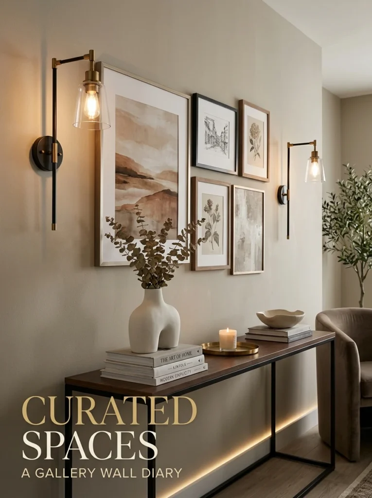 Smart living room lighting scene with dimmable lamps and warm LED lights