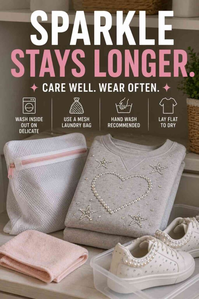 Bedazzle Design Ideas: Creative Rhinestone Projects for Clothing, Accessories, Shoes, and Home Decor 8 Care tips for bedazzled clothing, sneakers, and rhinestone accessories