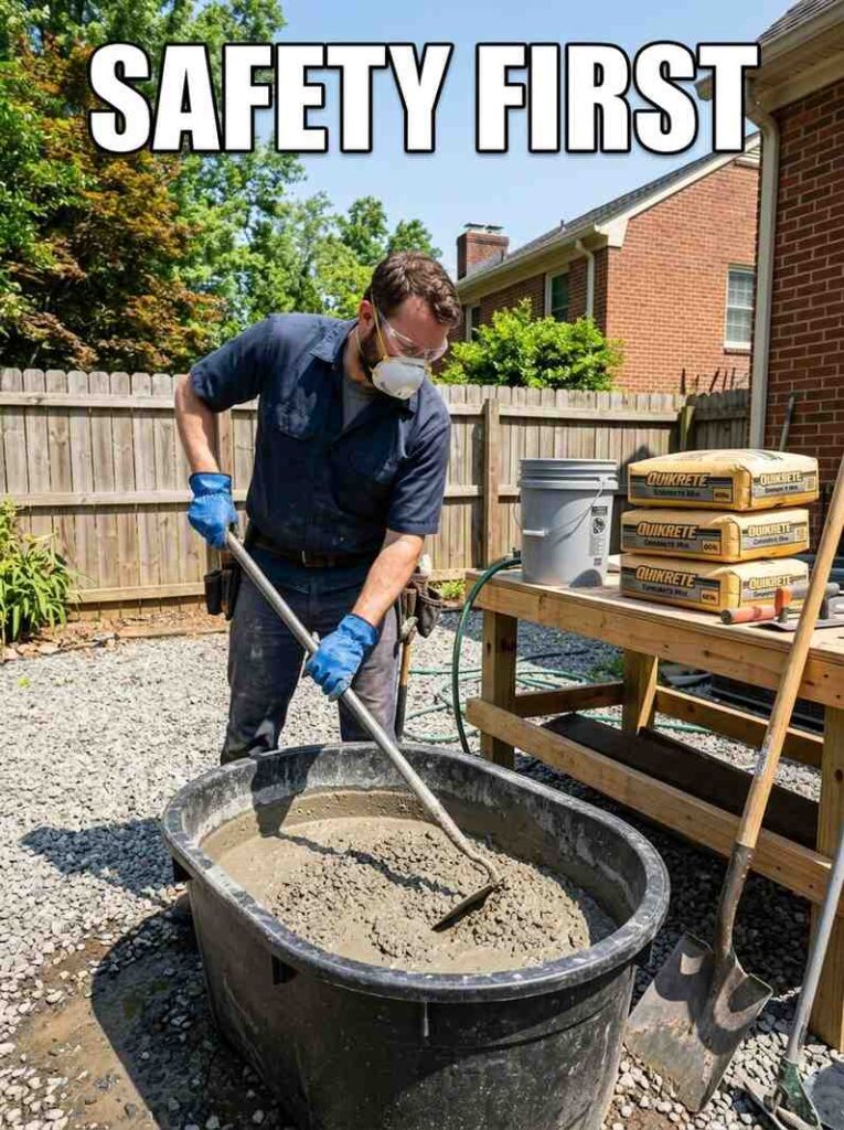 Concrete DIY Projects: Practical Ideas for Home, Garden, and Weekend Upgrades 4 Safety gear for concrete DIY projects