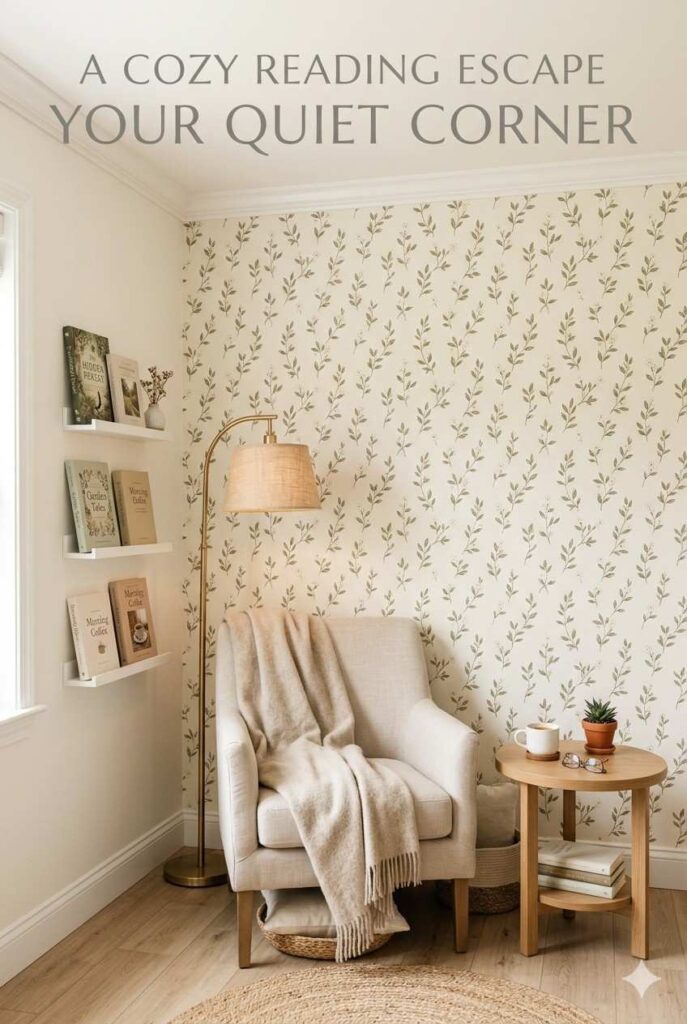 Cute Wallpaper Ideas: Fresh, Cozy, and Stylish Ways to Brighten Every Screen and Room 6 Cute wallpaper ideas for a small reading nook accent wall