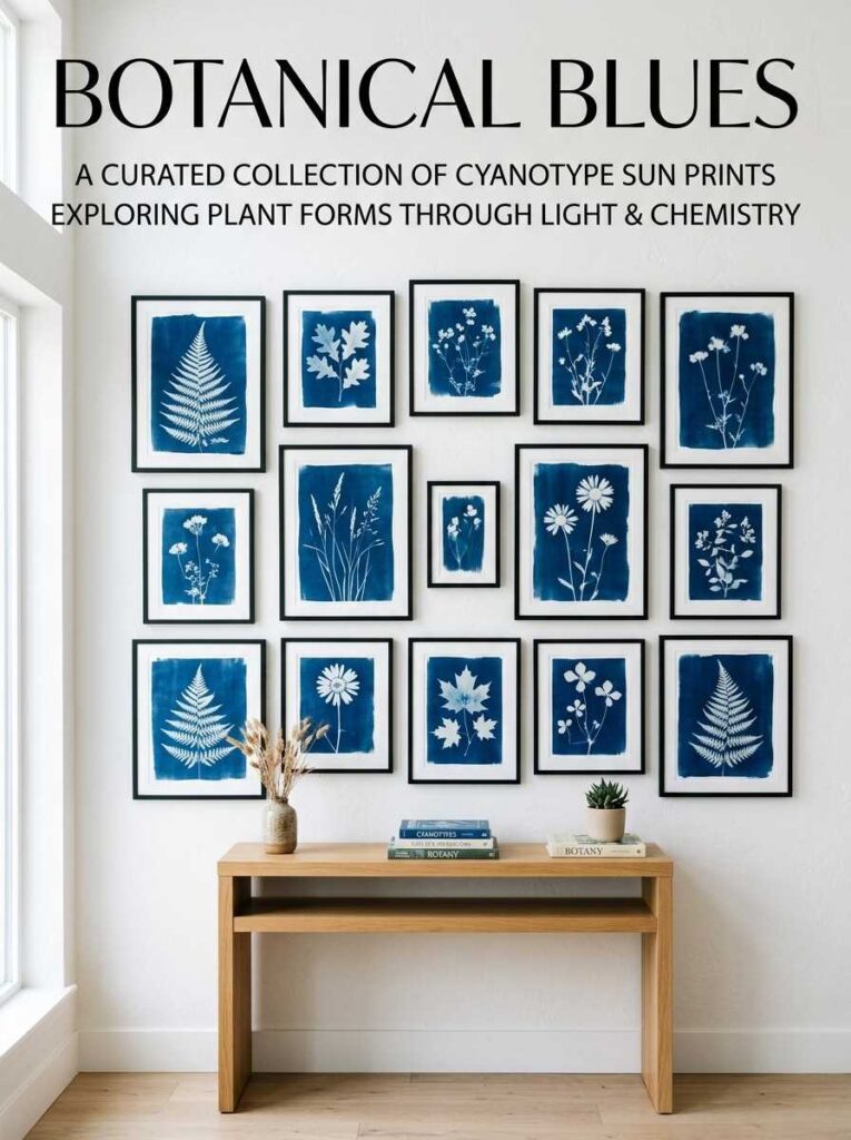 diy-botanical-cyanotype-sun-print-gallery-wall