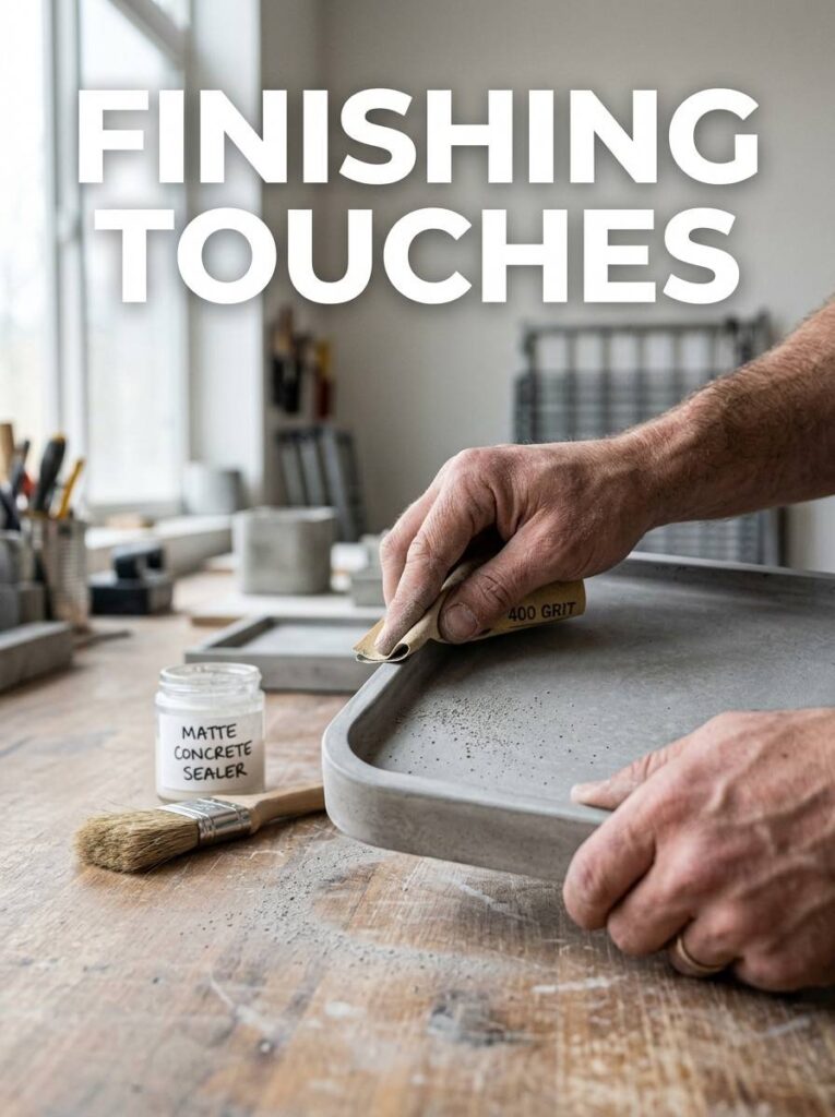 Concrete DIY Projects: Practical Ideas for Home, Garden, and Weekend Upgrades 7 Finishing and sealing a concrete DIY project