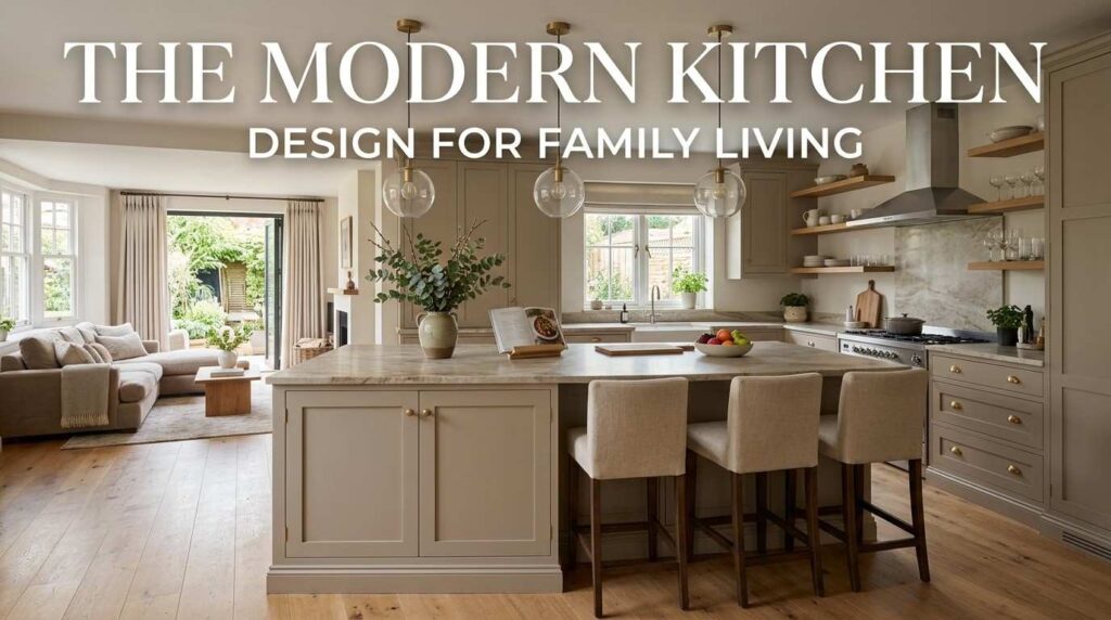 Island Design: A Complete Guide to Building a Beautiful, Functional Kitchen Centerpiece 5 Modern island design with seating, pendant lighting, and a stone countertop in an open kitchen