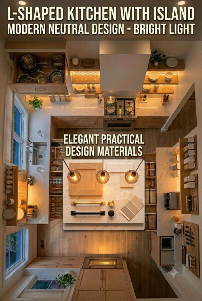 Kitchen Inspiration Design: A Practical Guide to a Beautiful, Functional Kitchen 6 Kitchen lighting design with pendant lights, under cabinet lighting, and warm ambient glow