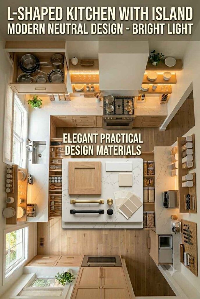 Kitchen Inspiration Design: A Practical Guide to a Beautiful, Functional Kitchen 5 Kitchen inspiration design materials with countertop, tile, wood, paint, and hardware samples