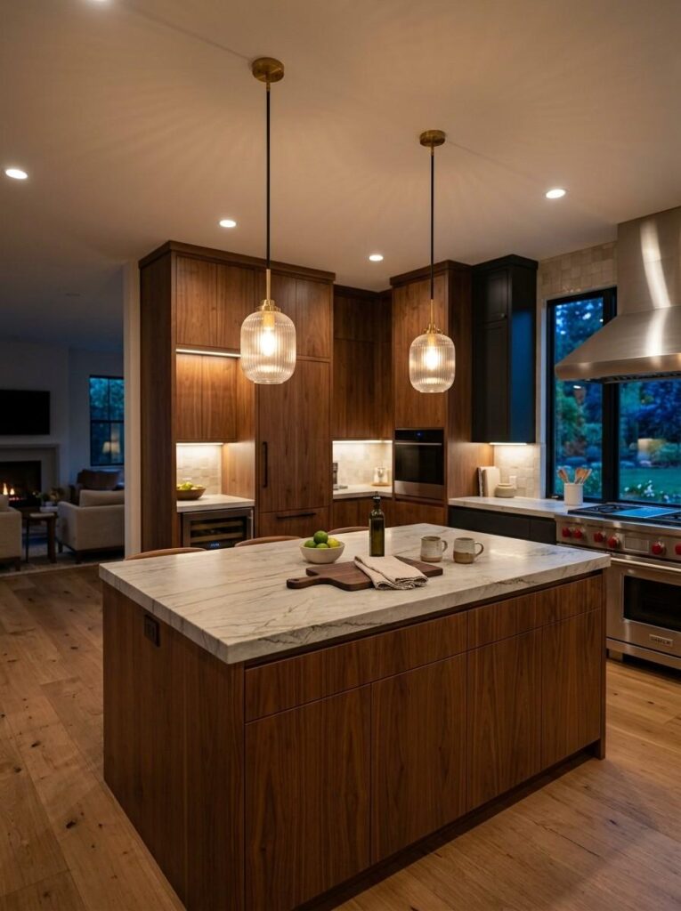 Island Design: A Complete Guide to Building a Beautiful, Functional Kitchen Centerpiece 5 Small island design with slim freestanding kitchen island and tuck-in stools