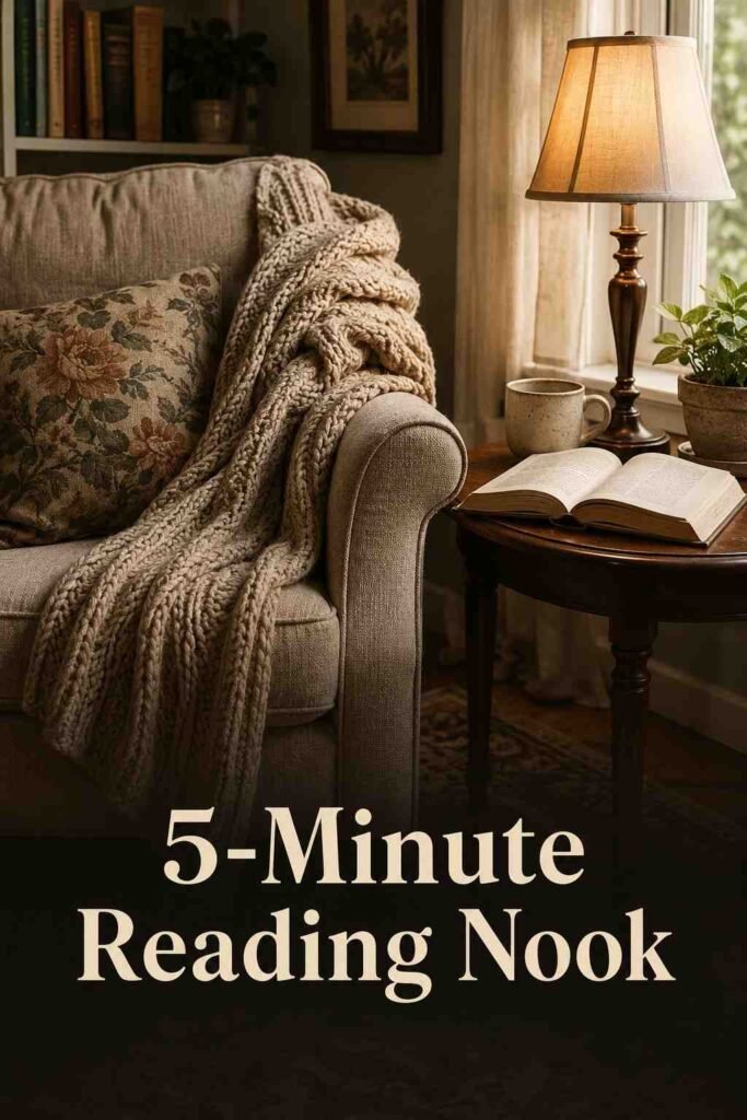 Stylish and Inspiring 23 Bedroom Decor Ideas to Transform Your Space in 2026 2 A cozy armchair with a knit throw and warm lamp shows how inspiring bedroom decor ideas can turn an unused corner into a reading nook.