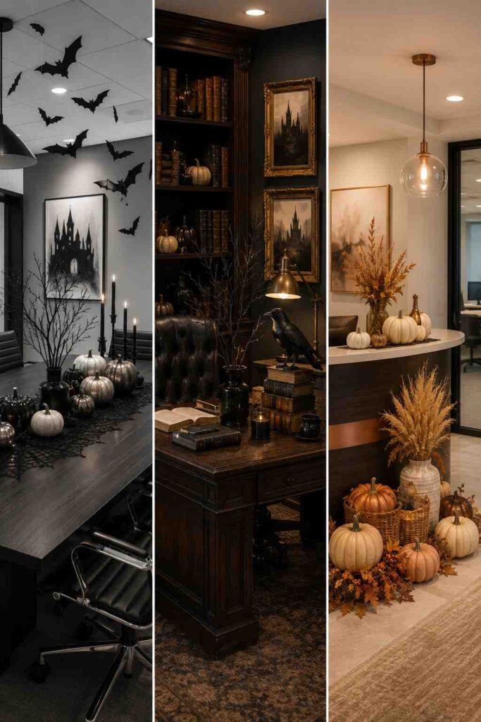 Top 22 Office Halloween Decorations for a Fun, Spooky Workplace 6 Professional Halloween office themes with gothic, vintage, and autumn decor