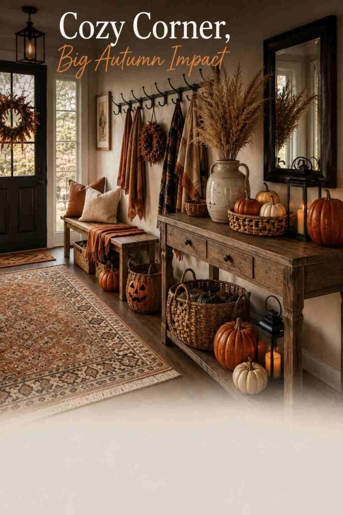 cozy autumn entryway corner view 1