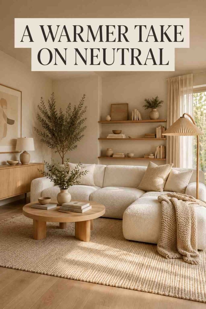 Vibrant 25 Scandinavian Living Room Ideas for a Bright, Cozy Home in 2026 2 Corner view of a Scandinavian living room with oak flooring and linen curtains — warm neutral living room idea.