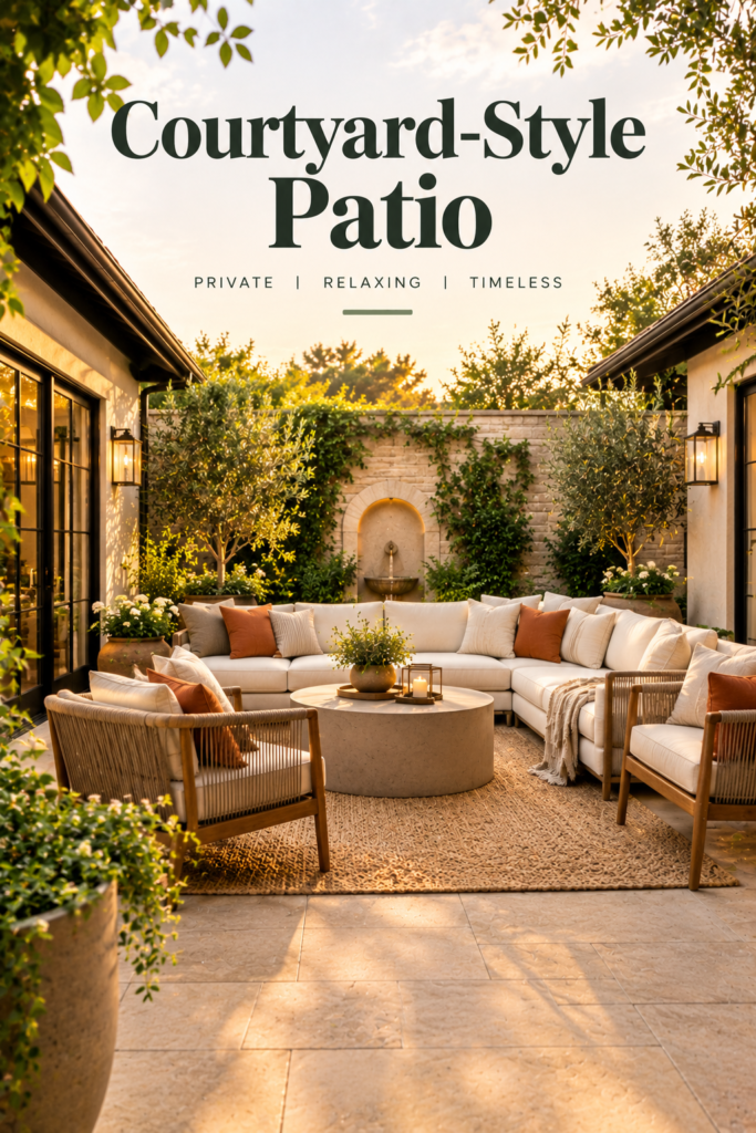 Backyard Patio Designs to Transform Your Outdoor Space in 2026 6 courtyard-style-patio-backyard-design.jp