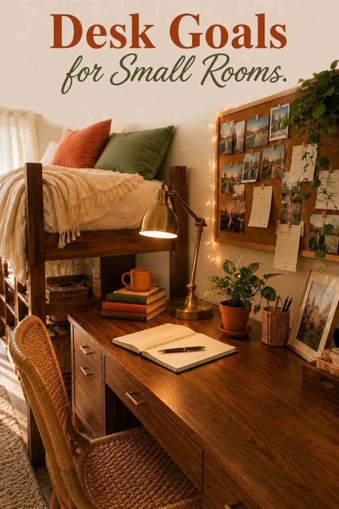 dorm desk study corner decor 1