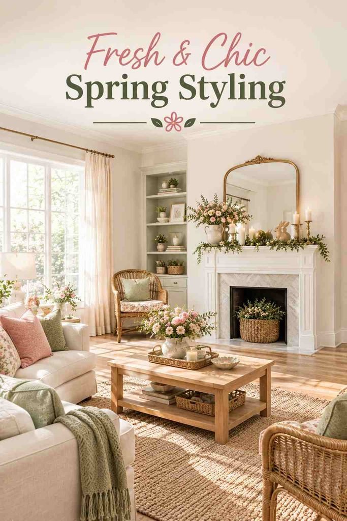 Fresh & Chic Easter Home Decor Ideas to Brighten Every Room This Spring 11 easter home decor ideas full room view